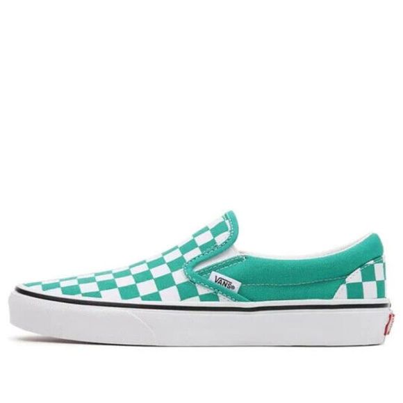 Vans Classic VN0A5JMHB00 Men's Green & White Slip-On Checkerboard Shoes NR711 - Picture 7 of 12